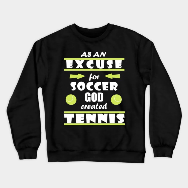 tennis federball doppel sport Geschenk Spruch Crewneck Sweatshirt by FindYourFavouriteDesign